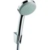Image de Ensemble support mural et douchette 1jet avec flexible de douche 125 cm chromé Croma 100