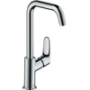 Image de Mitigeur lavabo Focus 240 bec haut, avec tirette et vidage chromé