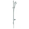 Image de Set de douche 120 3jet avec barre Unica'S puro 90 cm et porte-savon blanc/chromé Raindance Select E