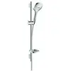 Image de Set de douche 120 3jet EcoSmart 9 l/min avec barre Unica'S puro 65 cm et porte-savon chromé Raindance Select E