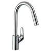 Image de Robinet de cuisine avec douchette Focus M41 240 2 jets chromé