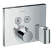 Image de Facade pour mitigeur thermostatique encastré ShowerSelect avec 2 fonctions, fixfit et porter chromé