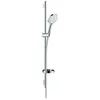Image de Set de douche 120 3jet avec barre Unica'S puro 90 cm et porte-savon blanc/chromé Raindance Select S