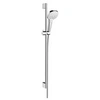 Image de Croma Select E 110 Multi Ecosmart / Unica'S Puro 0,90 M Blanc Chromé Hansgrohe