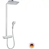 Image de Colonne de douche thermostatique Raindance E 360 EcoSmart blanc et chromé