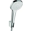 Image de Ensemble support mural et douchette 1jet avec flexible de douche 125 cm blanc/chromé Croma Select E