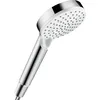 Image de hansgrohe Crometta - Pommeau de douche 2 types de jet, Douchette à main ronde (diamètre 100 mm), Blanc/chromé, 26330400 en occasion ou reconditionné