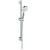 Image de Set de douche Vario EcoSmart 9 l/min avec barre Unica'Croma 65 cm blanc/chromé Crometta