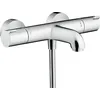 Image de hansgrohe Ecostat 1001 CL - Mitigeur baignoire thermostatique, Robinet de baignoire avec arrêt de sécurité (SafetyStop) à 40°C, Thermostat rond, 2 sorties, Chromé, 13201000 en occasion ou reconditionné