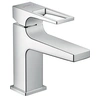 Image de Mitigeur lavabo Metropol 100 poignée étrier bec court, bonde Push-Open chromé