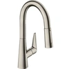 Image de Robinet de cuisine avec douchette Talis M51 160 2 jets aspect acier inox