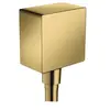 Image de Coude de raccordement FixFit Square Aspect doré poli