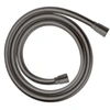 Image de Flexible de douche 1,25 m Isiflex noir chromé brossé
