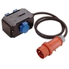Image de - mixo 60527 - rallonge électrique multiprise - 400 v 16 a - câble noir 1,5m h07rn-f 5g1,5 - extérieur ip44