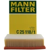 Image de Filtre À Air C 118/1 Mann-Filter Mann-Filter C25118/1 Citroen;Peugeot