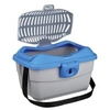 Image de Box De Transport Midi-Capri, 44 × 33 × 32 Cm, 1,1 Kg, Gris Clair/Bleu - 39791 - Mon Animalerie