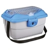 Image de Box de transport Mini-Capri 40 x 22 x 30 cm gris clair/bleu pour rongeurs