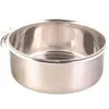 Image de Ecuelle Inox Avec Vis De Fixation, 600 Ml/Ø 12 Cm - Mon Animalerie