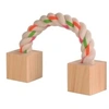 Image de Jouet Corde Avec Blocs Bois Pour Rongeurs, 20 Cm - Mon Animalerie