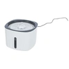 Image de Fontaine à boire fleur plastique blanc / gris