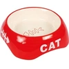 Image de Bol en céramique 200ml / 13cm, avec motif squelette de poisson, pour chat - - TR-24498