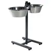 Image de Bar gamelle 2 × 4.5 L ø 28 cm H 60 CM max pour chiens
