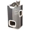 Image de Tour Jorge - Aire de jeux 78cm - Gris clair et anthracite - Pour chat