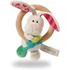Image de Peluche lapin griffant avec anneau Nici Tilli Beige 15 cm 37433