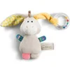 Image de Peluche âne avec anneau hochet Nici Muli Gris 15x8x5,5 cm 42080