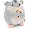 Image de Peluche hamster avec biscuit dans un coffret cadeau Nici Shai Beige 16 cm 61150