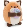 Image de Peluche renard avec jeu vidéo dans un coffret cadeau Nici Geeks Beige 16 cm 61151