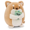 Image de Peluche Chien Hiro avec bubble tea 16 cm