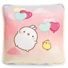 Image de NICI coussin MOLANG carré 30x30 cm coloré - Coussins en peluche doux pour les garçons, les filles, les bébés - idéal pour la maison, la maternelle ou en déplacement - 61676 en occasion ou reconditionné