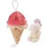 Image de Peluche unicorne dans une glace Nici Creamy Pink Multicolore 10 cm 61914
