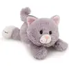 Image de Peluche chat couché Nici Gris 20 cm 62143