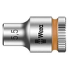Image de Douille 6 pans extérieurs 5.5 mm Longueur: 23 mm 05003504001 Propulseur: 1/4 (6.3 mm)