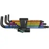 Image de Wera 950 Spkl/9 Sm N 05073593001 Jeu De Clés Mâles Coudées Système Métrique Blacklaser 9 Pièces