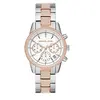 Image de Montre chronographe Ritz de Michael Kors en acier inoxydable bicolore pour femme
