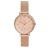 Image de Montre Jacqueline trois aiguilles, date, acier inoxydable ton or rose, ES4628 pour femme
