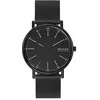 Image de Skagen Montre pour homme Signatur, mouvement à trois aiguilles, boîtier en acier inoxydable Midnight de 40 mm avec bracelet en maille d'acier inoxydable, SKW6579 en occasion ou reconditionné