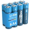 Image de ANSMANN Piles Mignon AA Extreme Lithium 1,5V (Lot de 8)   Piles FR6 extrêmement légères d'une capacité de 3000 mAh   Piles jetables puissantes et résistantes en occasion ou reconditionné