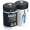 Image de ANSMANN Piles Rechargeables Mono D Type 10000 1,2 V NimH (Lot de 2)   Piles HR20 Rechargeables à Faible autodécharge   Accumulateurs idéaux pour Les Lampes de Poche, Jouets, appareils médicaux, etc. en occasion ou reconditionné