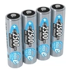 Image de - Batterie 4 x type AA - NiMH - (rechargeables) - 2500 mAh