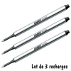 Image de Lot de 3 mines de rechange LAMY pour roller encre noire