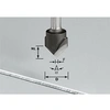 Image de Fraise à rainurer en V HW avec queue de 8mm HW S8 D18-90° (Alu) - 491444
