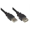 Image de Good Connections - Rallonge de câble USB - USB (F) pour USB (M) - USB 2.0 - 3 m - noir