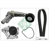 Image de Pompe À Eau + Jeu De Courroies Multi Trapézoïdales Ina 529050430 Citroen;Mini;Peugeot