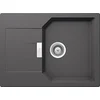 Image de SCHOCK Évier de cuisine compact Manhattan D-100S Asphalte - 69 x 51 cm - Gris - Évier en granit avec égouttoir raccourci à partir de 45 cm de largeur sous meuble en occasion ou reconditionné