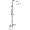 Image de Colonne de douche thermostatique Ceratherm T50 Pomme de tête 20 cm Douchette 11 cm 3 jets