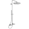 Image de Ideal Standard Ceratherm T125 Système de douche, douche de pluie économe en eau avec douchette à main 1 fonction et protection contre les brûlures, flexible de douche   Chromé (304x586x1191 mm) en occasion ou reconditionné